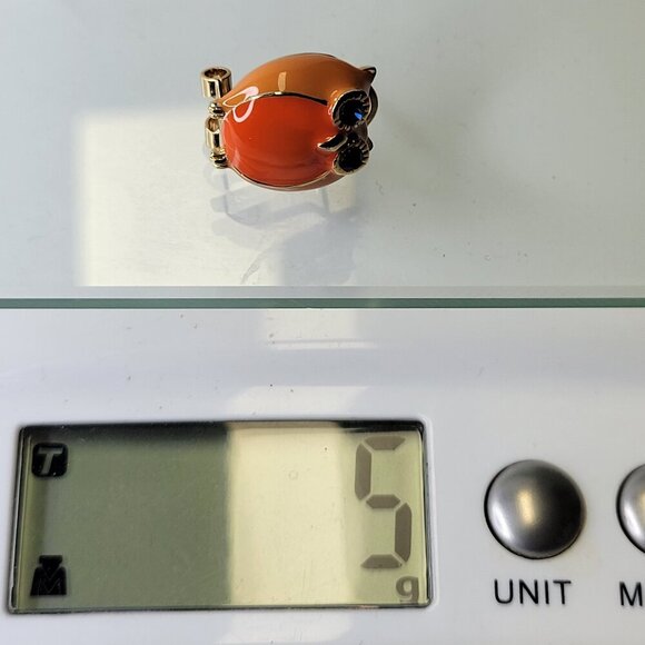 Orange Owl Earrings - Picture 9 of 9